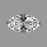 A collection of my best Gemstone Faceting Designs Volume 2 Very Simple Marquise gem facet diagram